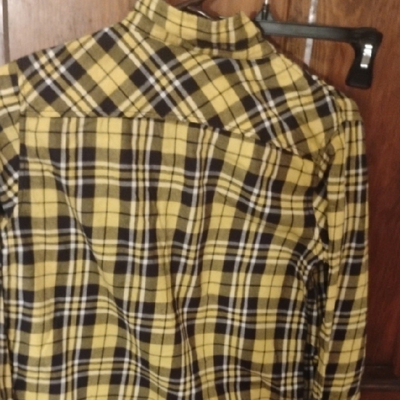 Yellow and Black Plaid Zara Boys Casual Shirt - Picture 6 of 7